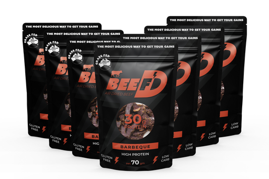 7 x BEEF'D BBQ FLAVOURED BILTONG 70g