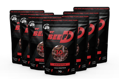 7 x BEEF'D CHIPOTLE FLAVOURED BILTONG 70g