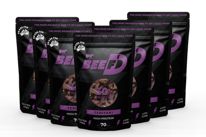 7 x BEEF'D TERIYAKI FLAVOURED BILTONG 70g