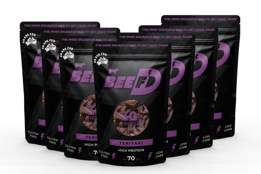 7 x BEEF'D TERIYAKI FLAVOURED BILTONG 70g