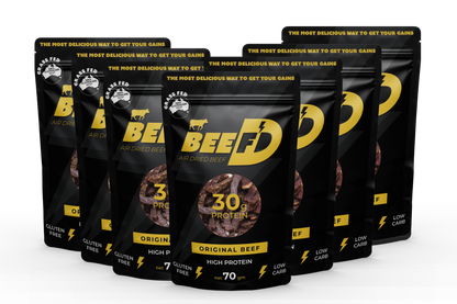 7 x BEEF'D ORIGINAL FLAVOURED BILTONG 70g